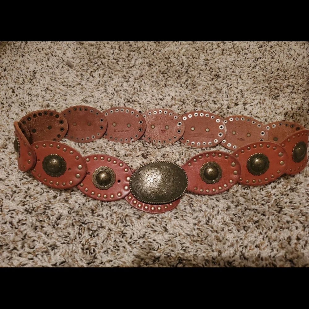 Leather Fossil Belt